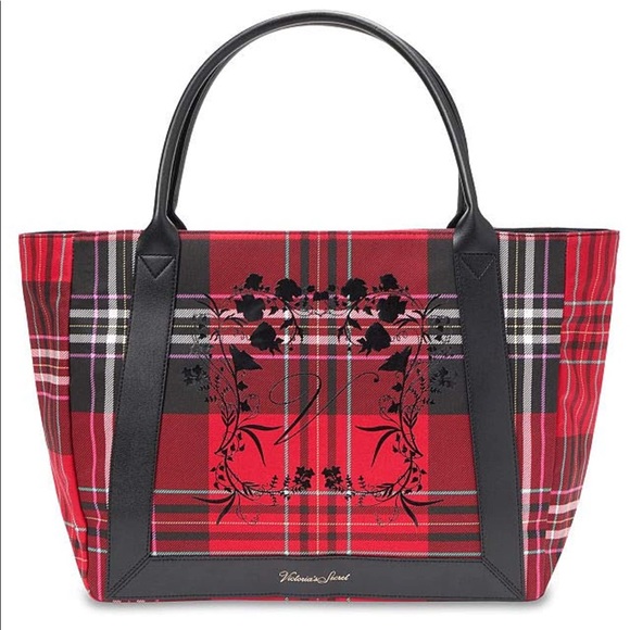 Victoria’s secret red plaid tote NWT - Picture 3 of 8